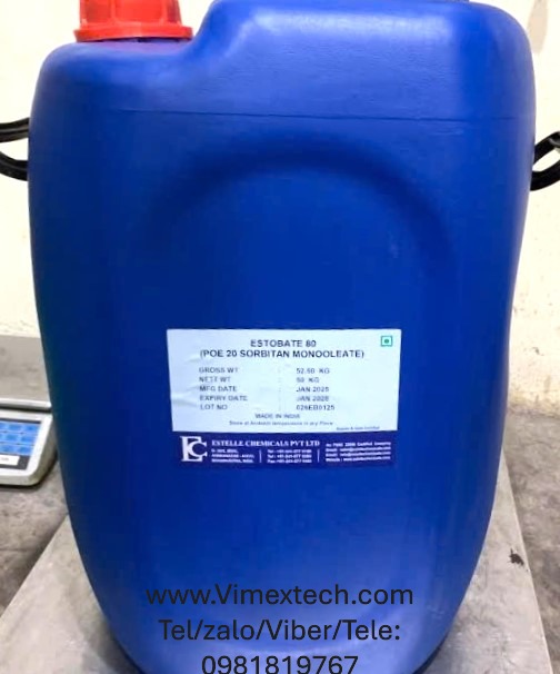 TWEEN 80 (POLYSORBATE 80)-India-Dược dụng-50kg-Tính chất hóa lý và ứng dụng