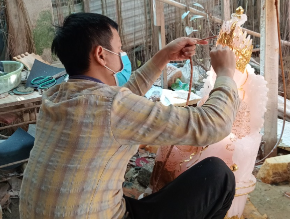 Xưởng chế tác tượng Phật ngọc đẹp tại Hà Nội