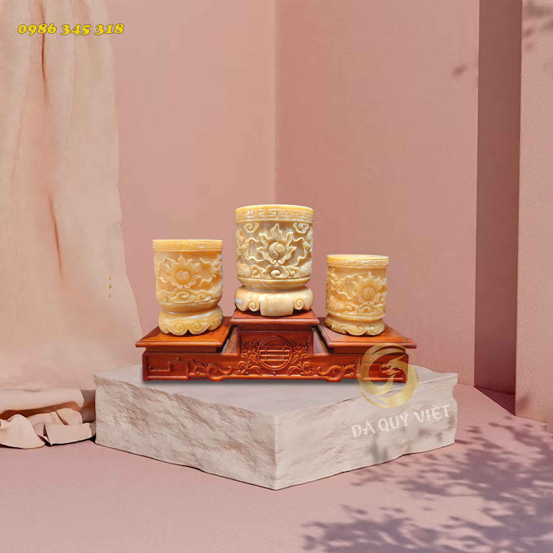 Bát hương Ngọc Hoàng Long (size 14-16-18cm)