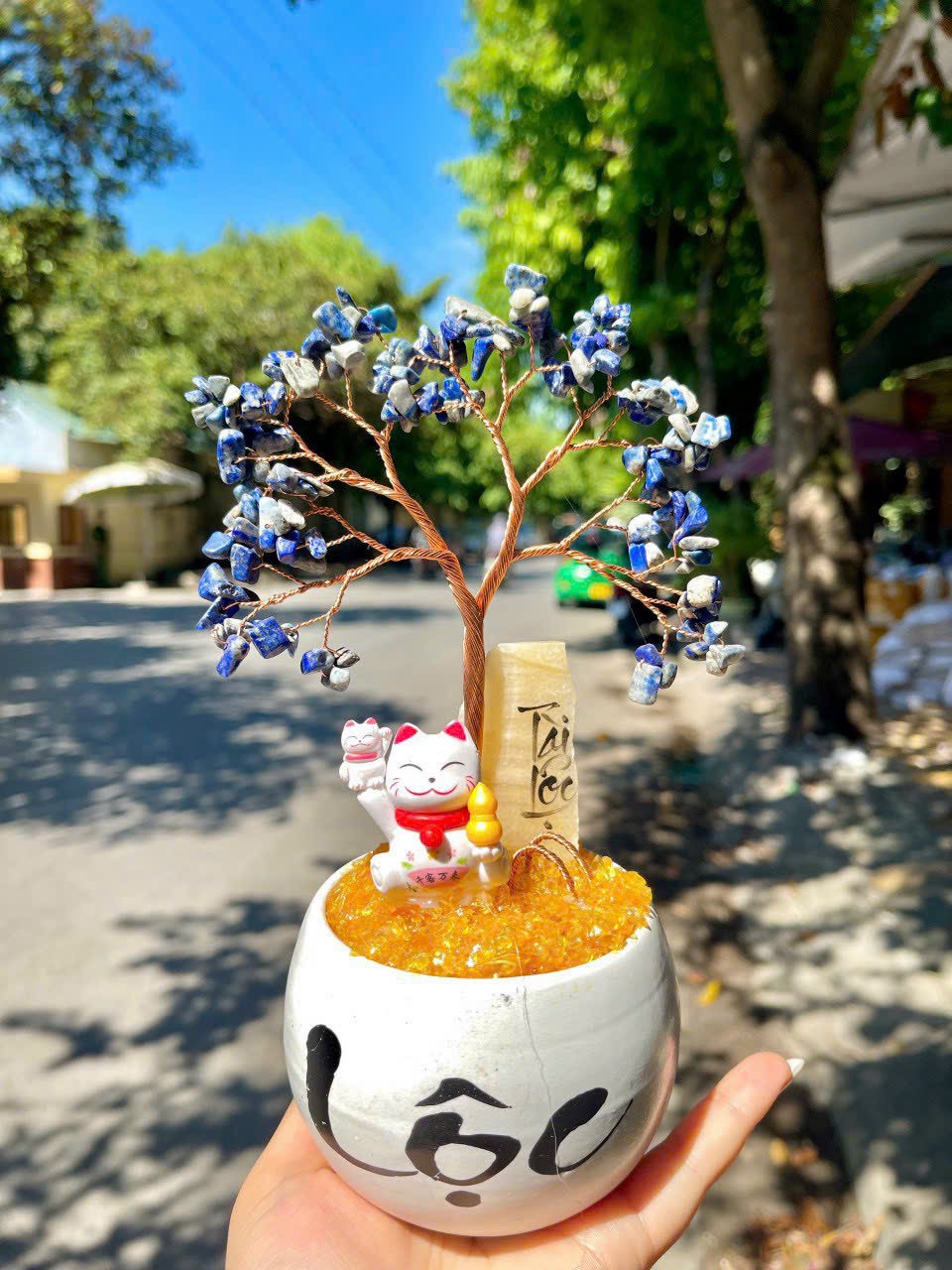 Cây Đá Tài Lộc Bình An Mini 20cm