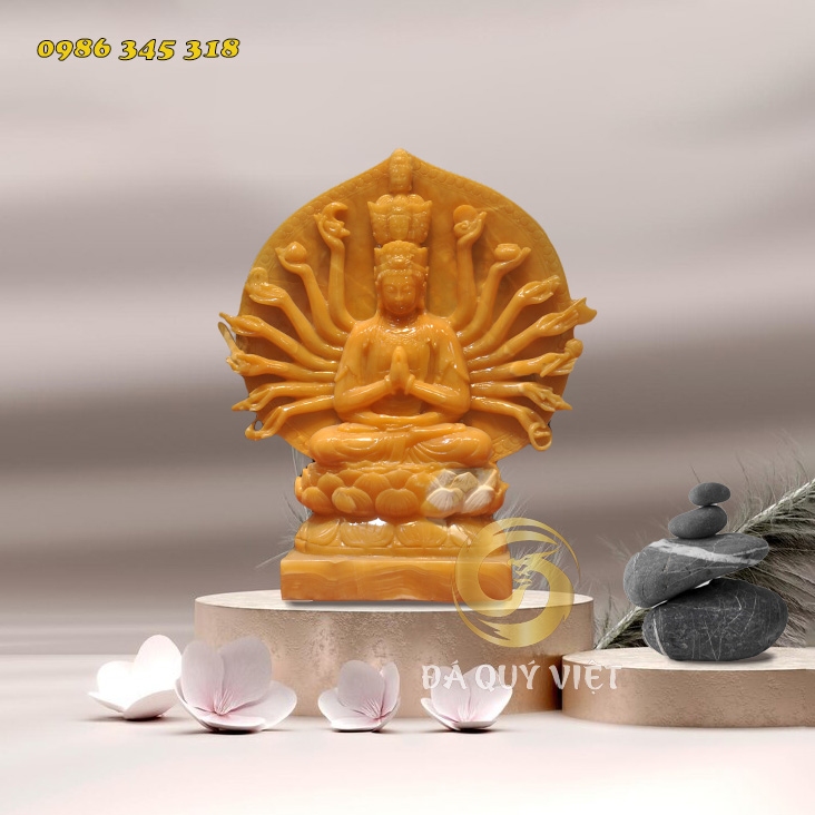 Tượng Phật Thiên Thủ Thiên Nhãn Bồ Tát (KT 72cm x 63cm)