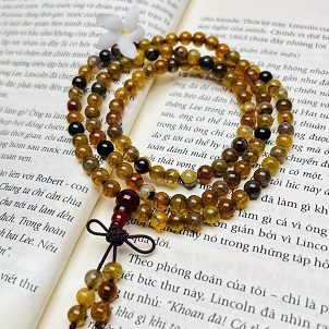 Vòng tay mã não 108 hạt (6 li)