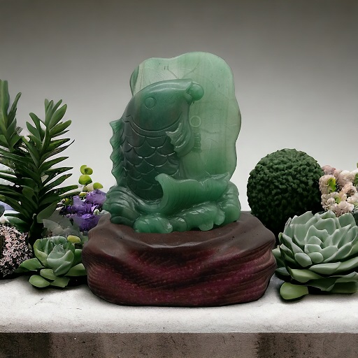 Tác phẩm Cá Chép Hoa Sen KT 18 * 15 cm