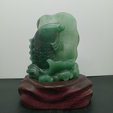 Tác phẩm Cá Chép Hoa Sen KT 18 * 15 cm