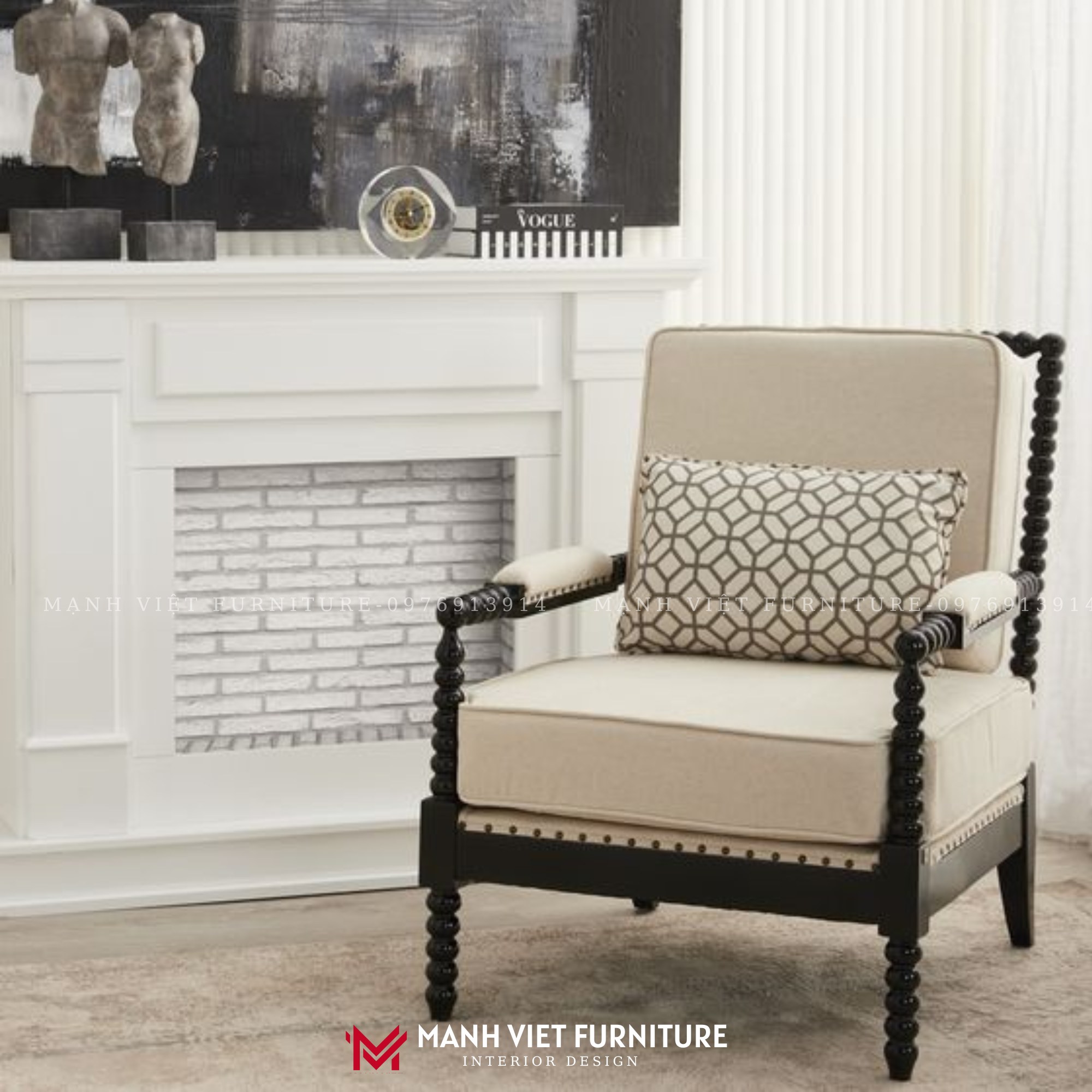 Fern Spindle Armchair