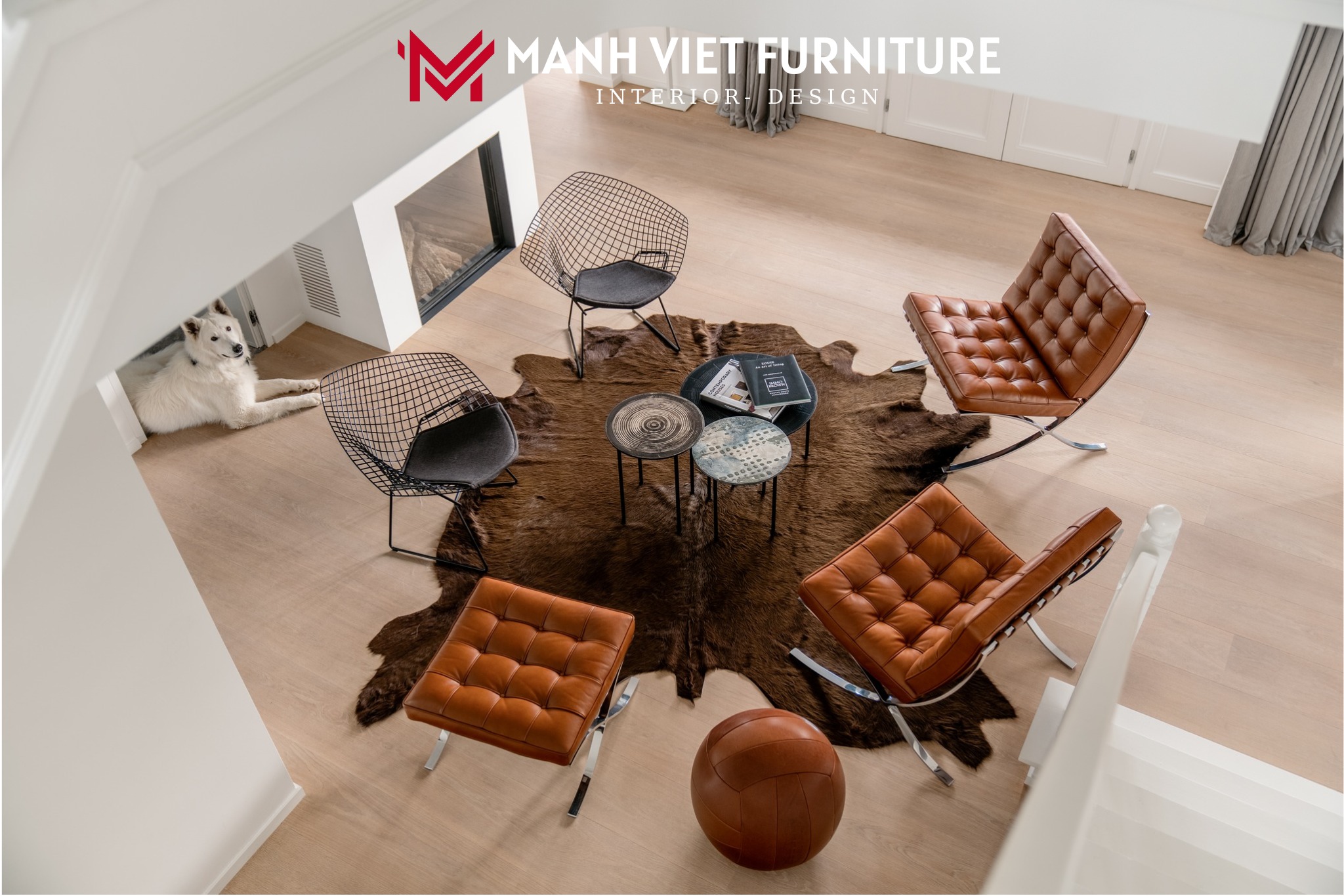 Barcelona Chair & Ottoman Set