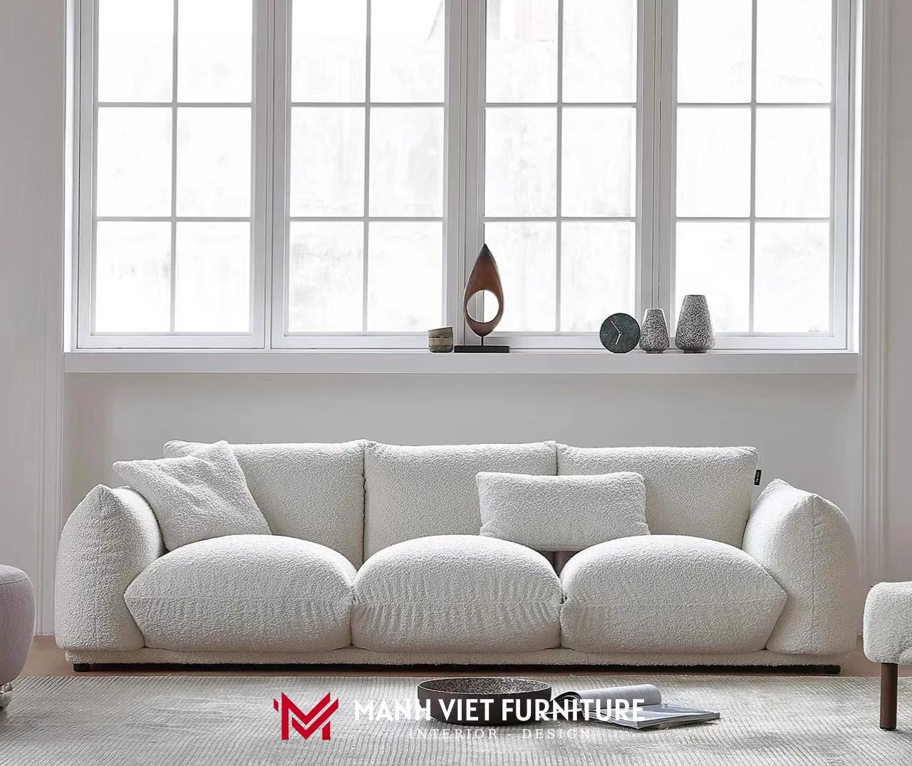 Chloe Boucle Cloud Sofa