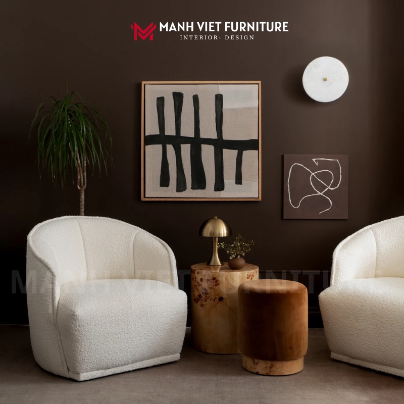 Boucle Chair - White