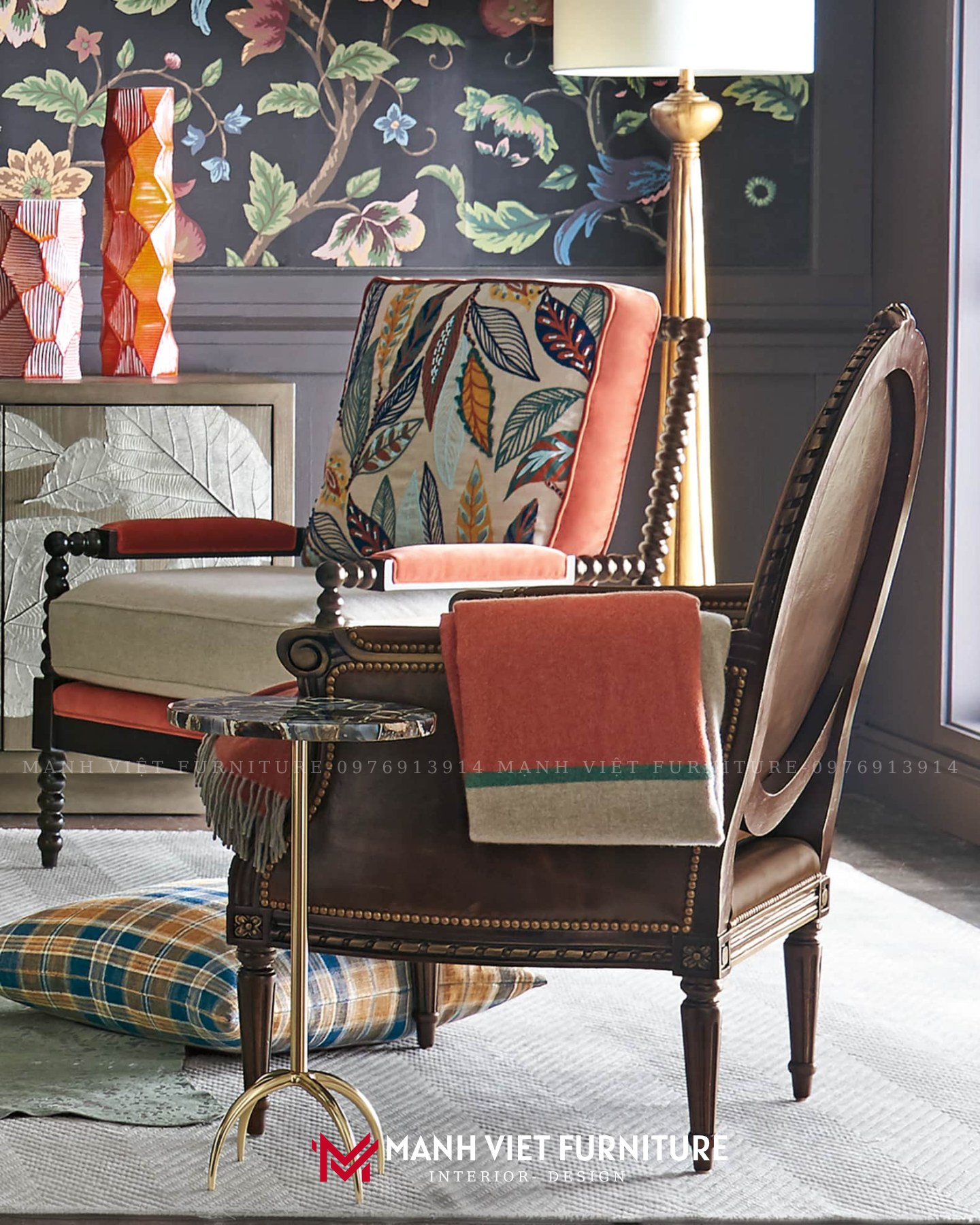 Fern Spindle Armchair