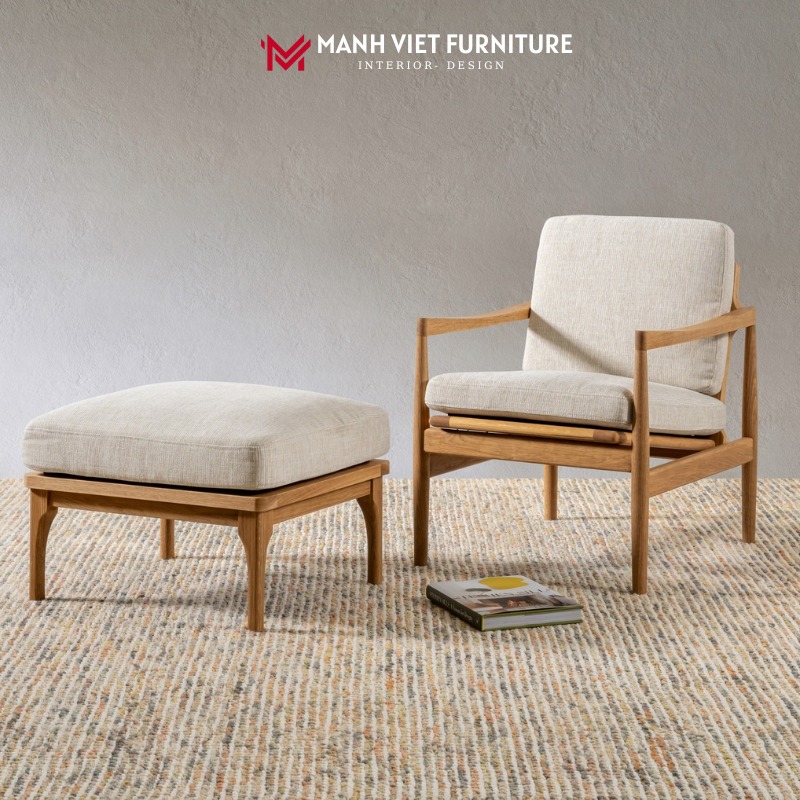 Den Armchair & Foot Stool