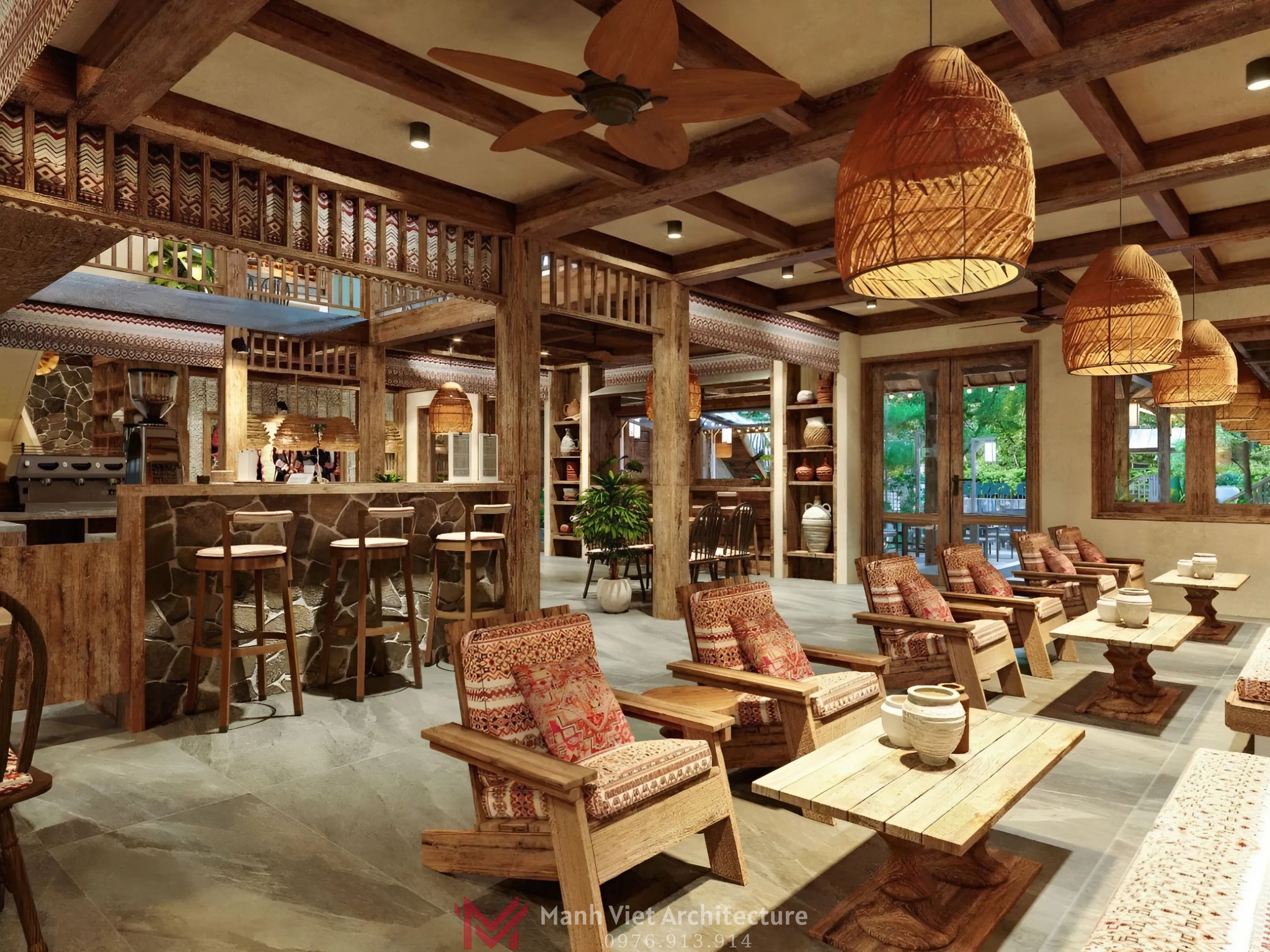 Dự án: Cung cấp và lắp đặt nội thất quán cafe