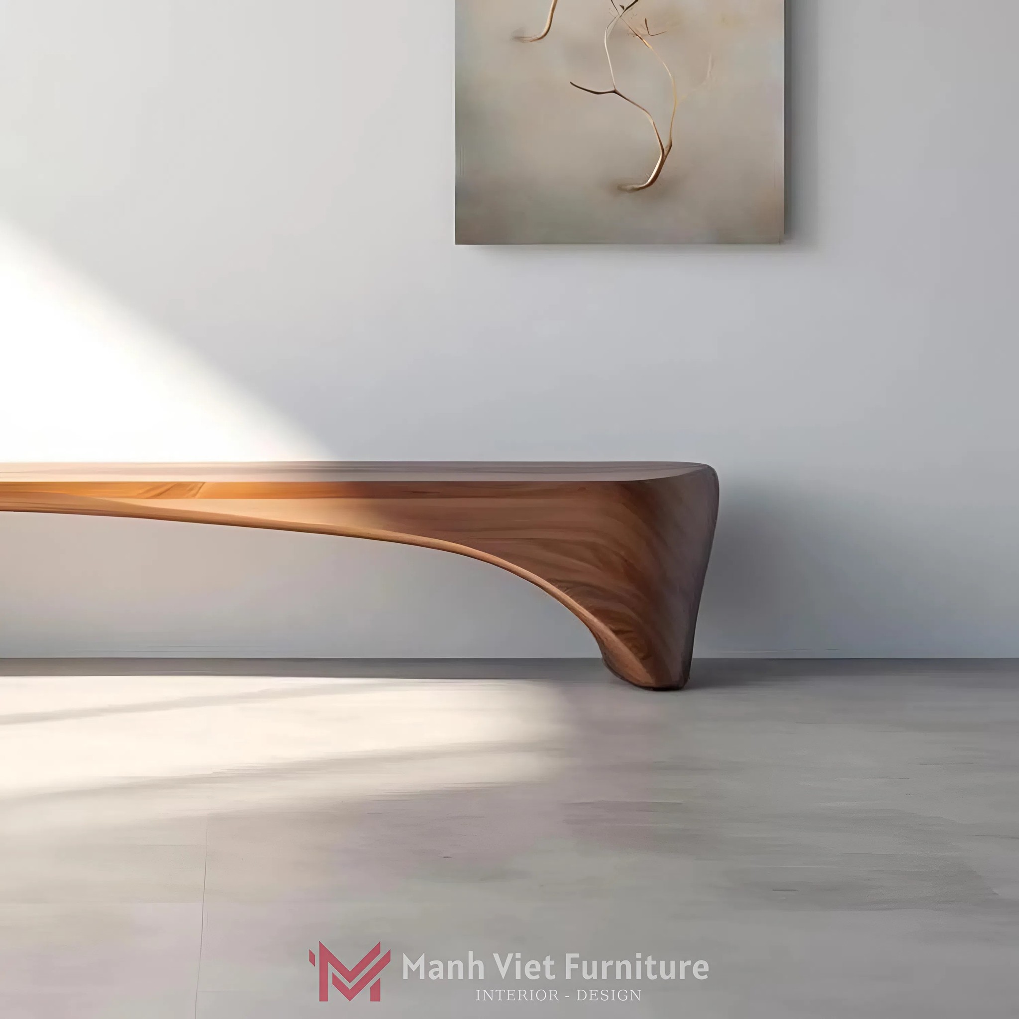 Artistic Wooden Bench