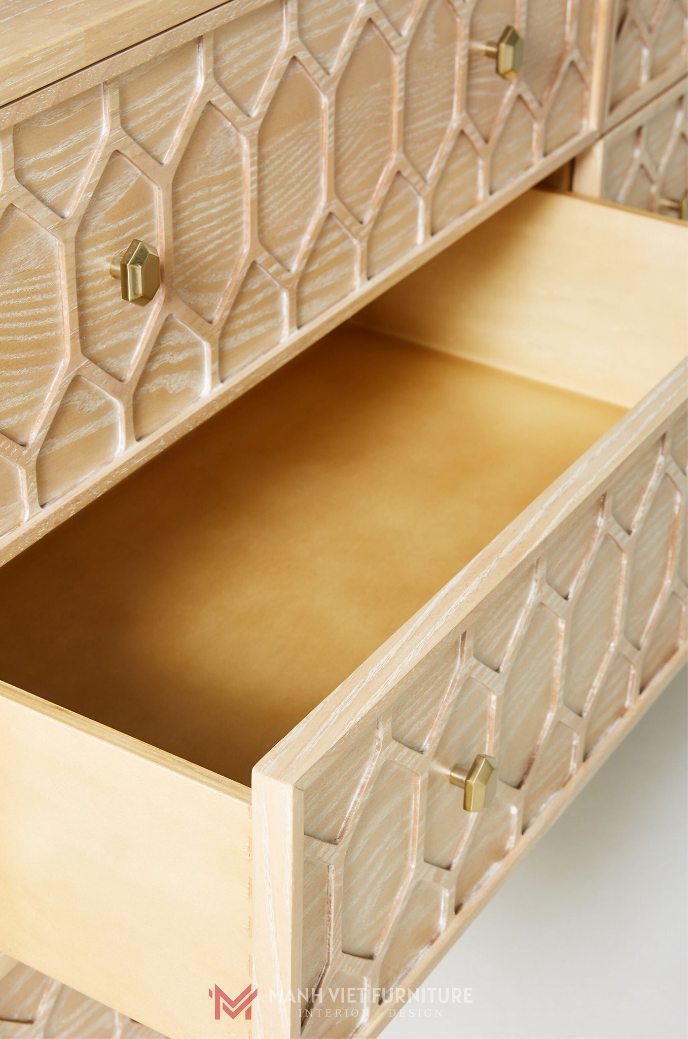 Textured Trellis Cabinet