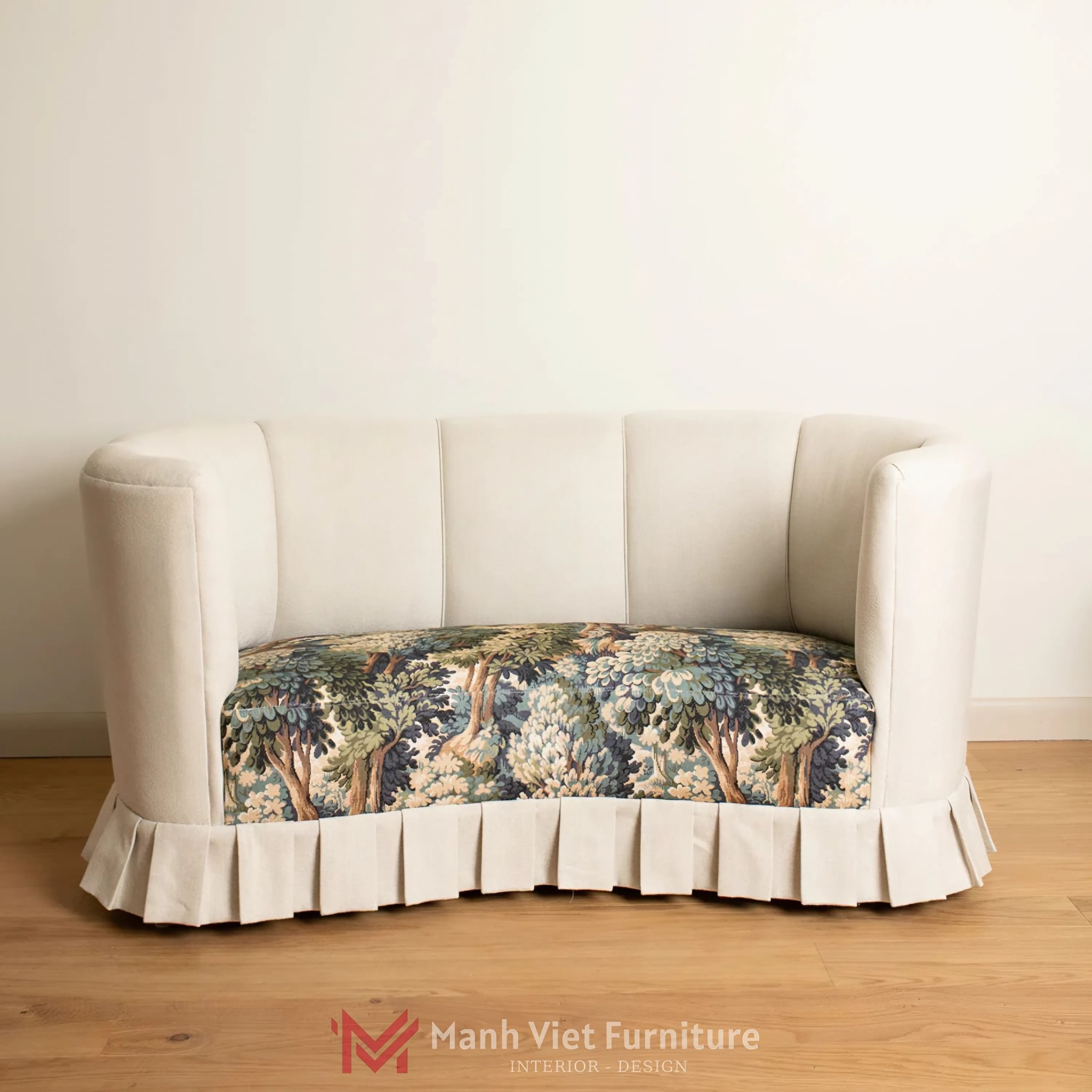 Art Deco Curved Sofa