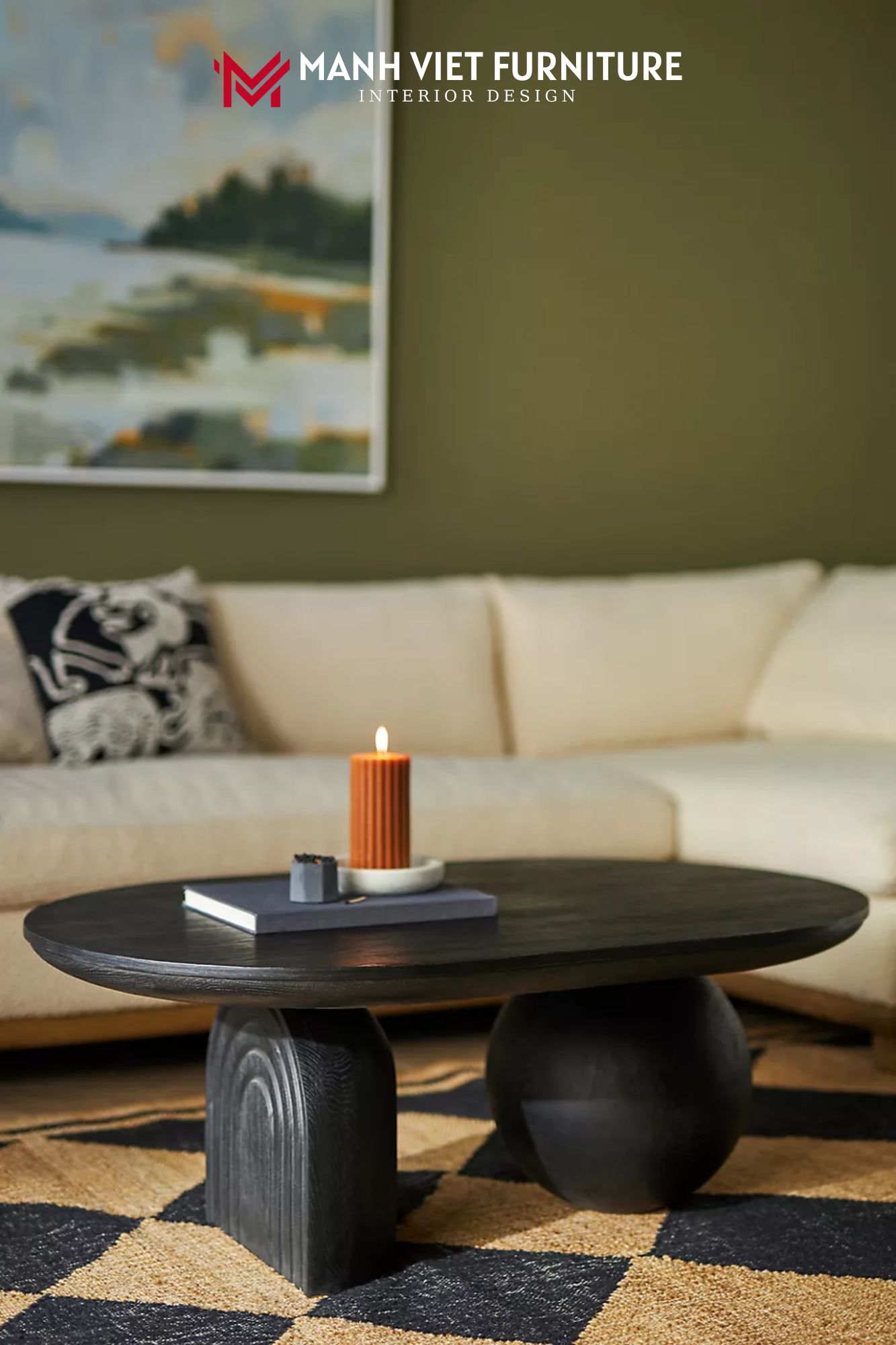 Sonali Oval Coffee Table