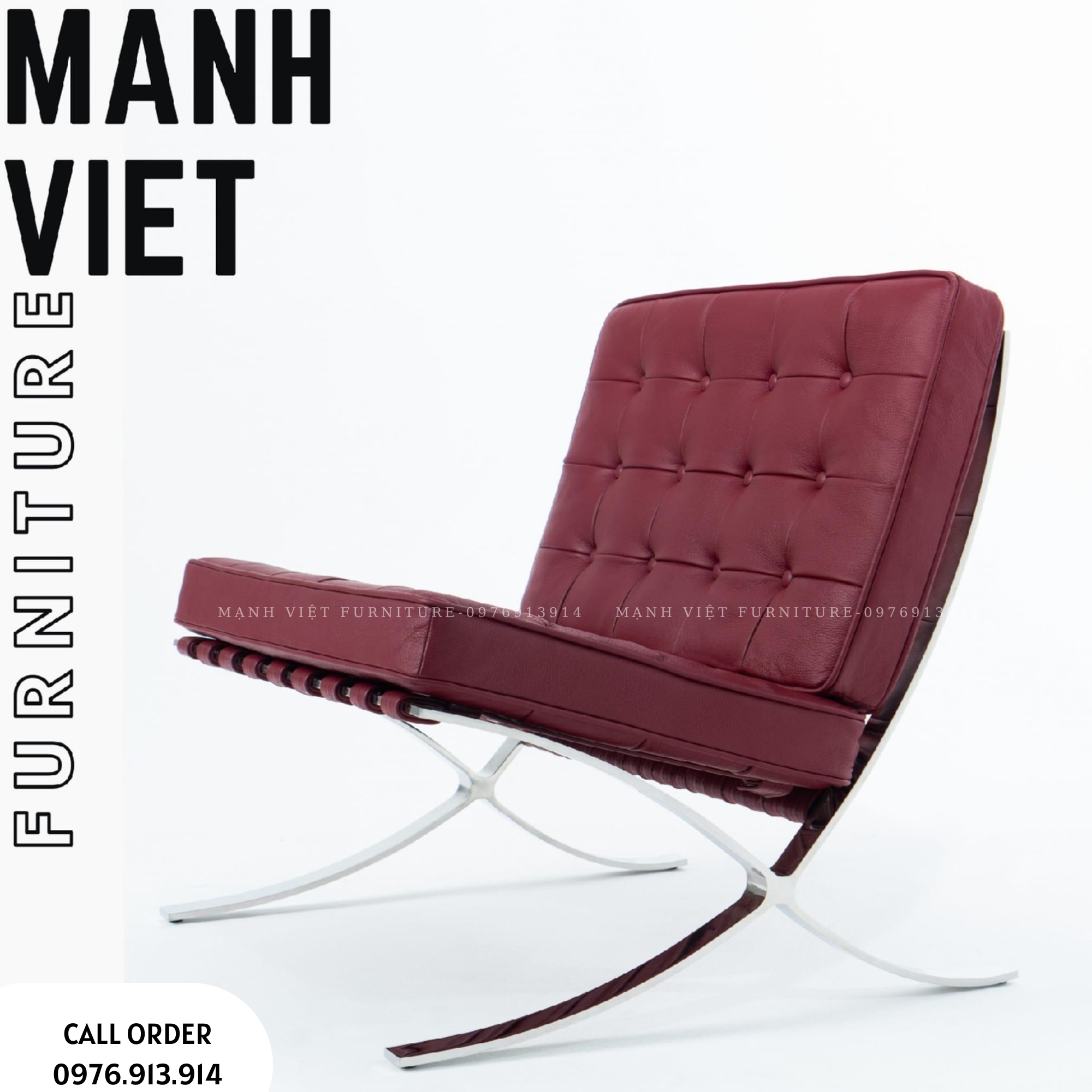 Barcelona Chair & Ottoman Set