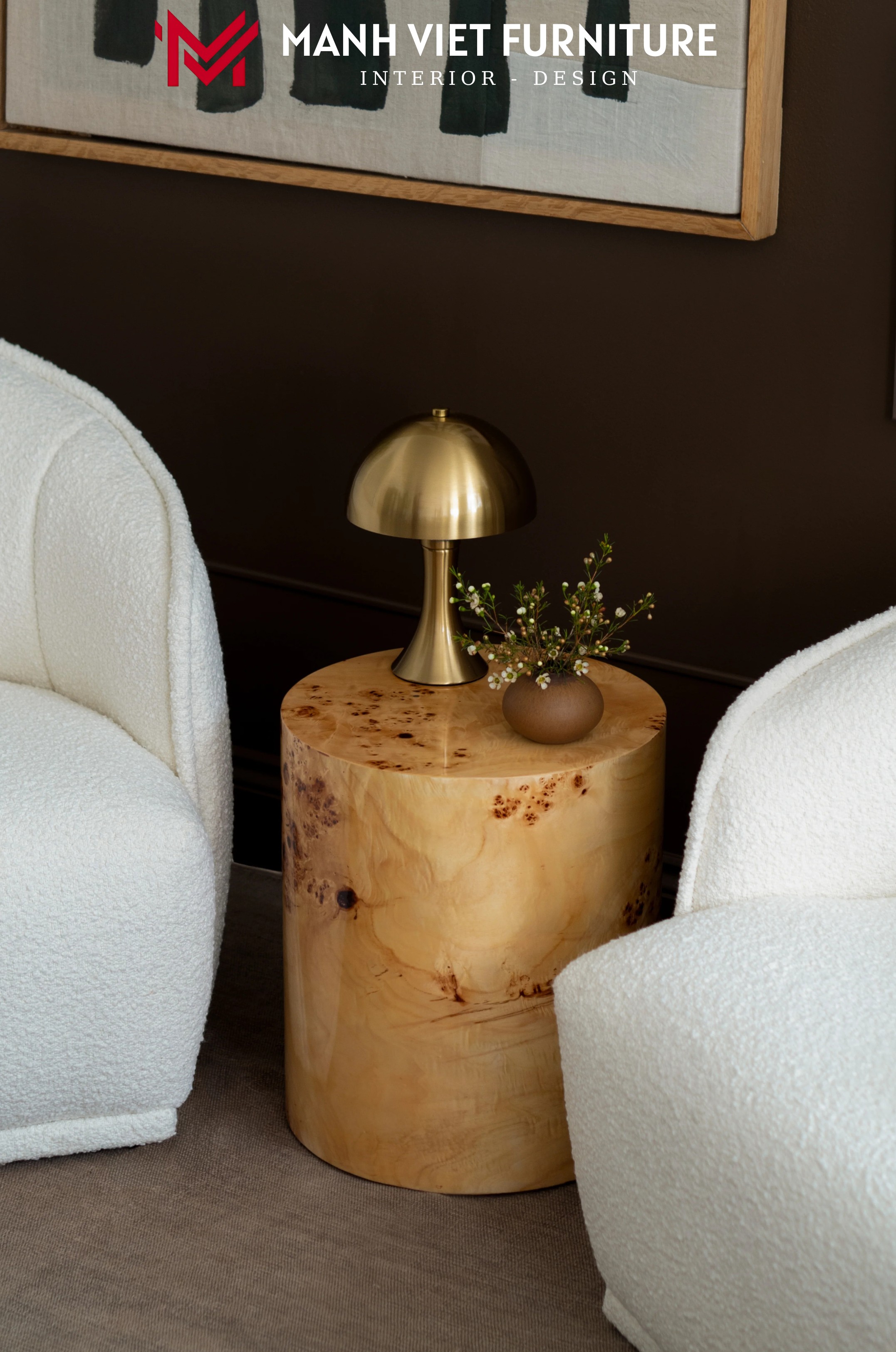 Boucle Chair - White