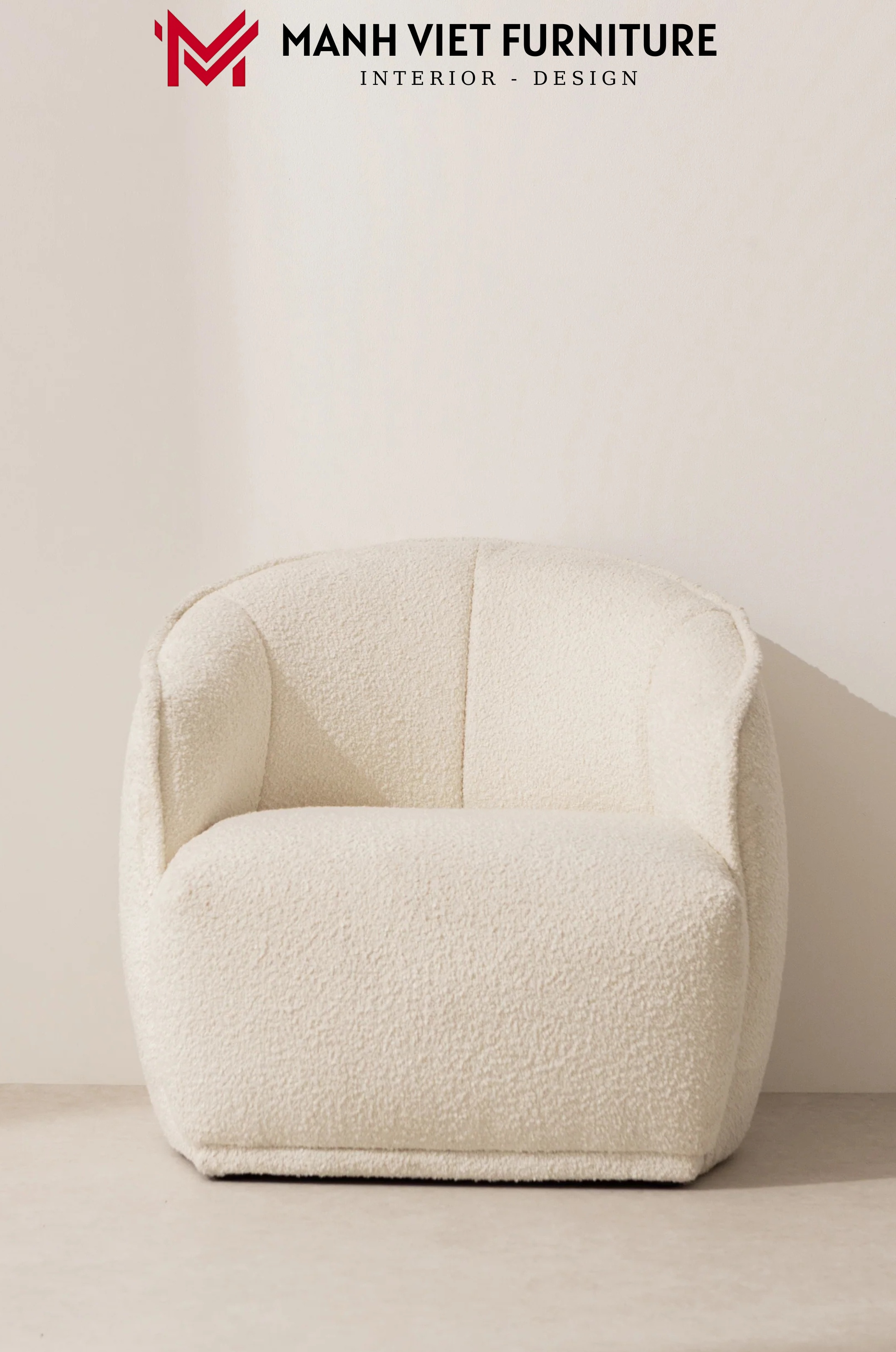 Boucle Chair - White