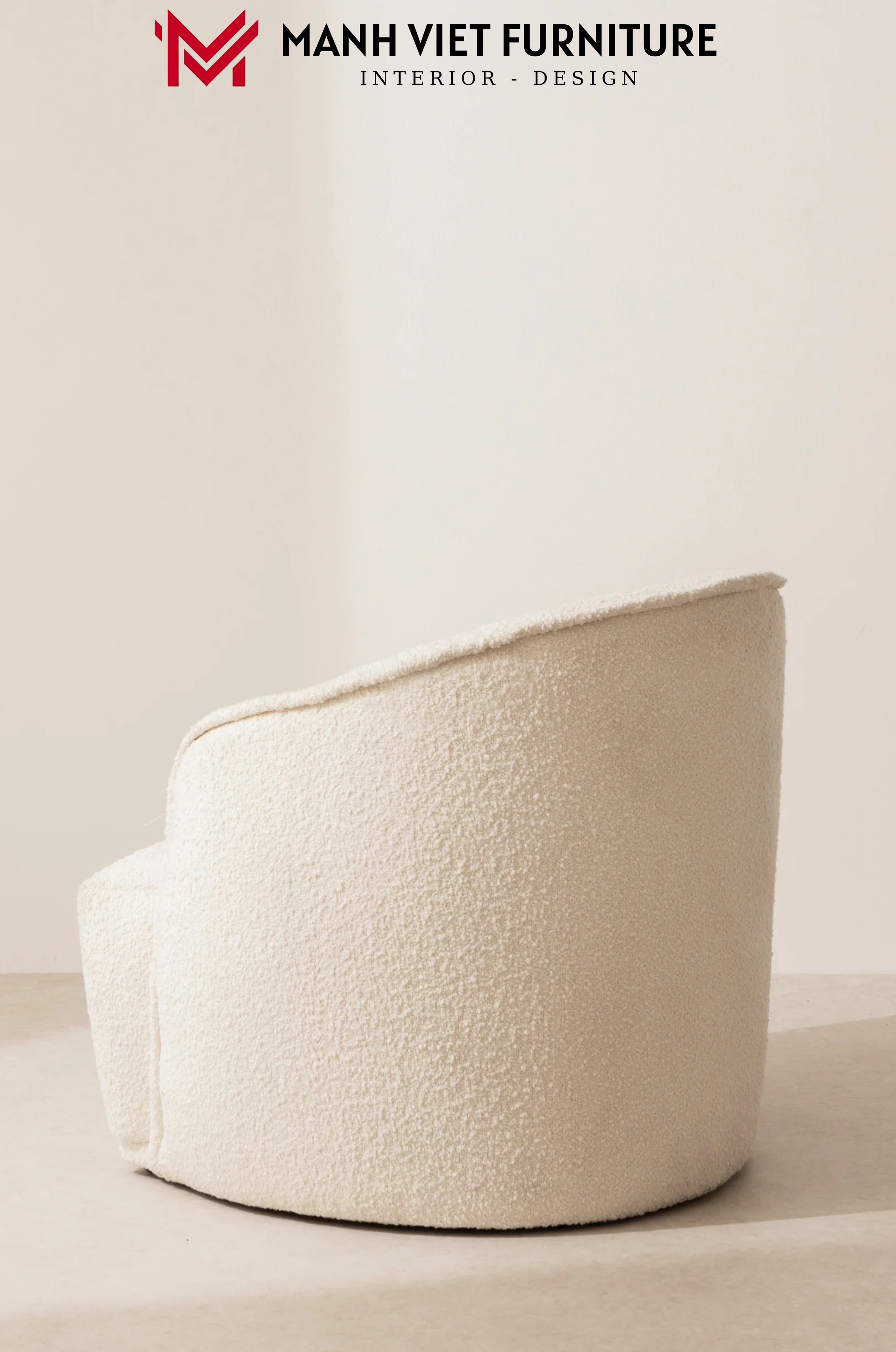 Boucle Chair - White
