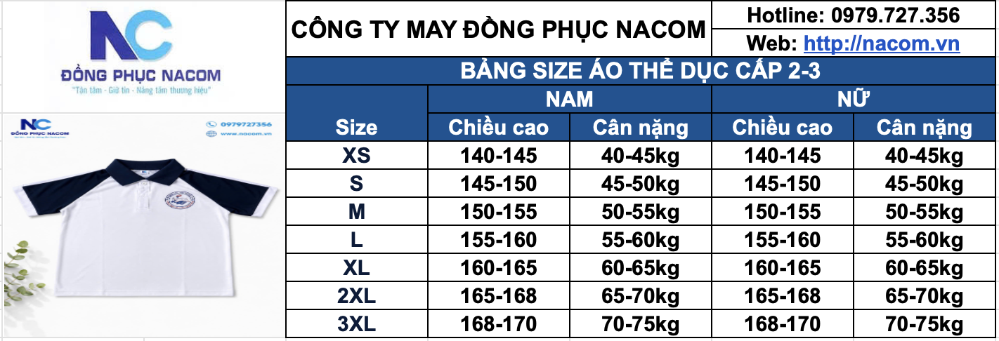 Áo thể dục Cotton - C2 Hùng Vương