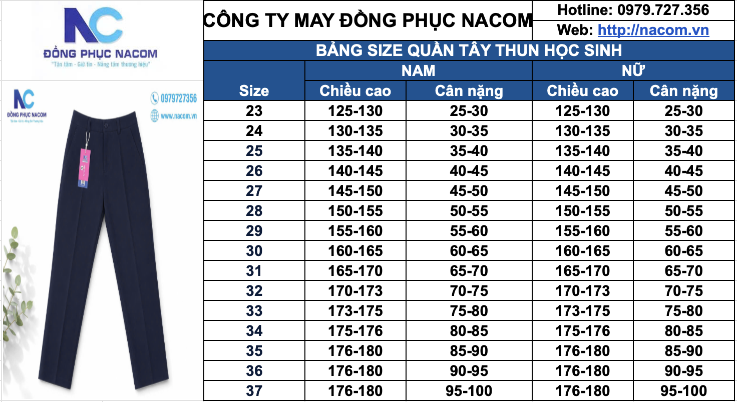 Quần học sinh nữ - Trường Thực hành Sư phạm