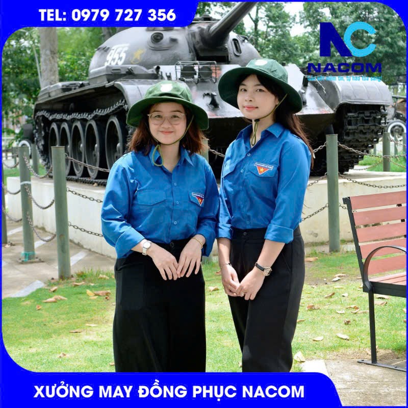 Áo sơ mi đoàn thanh niên nữ
