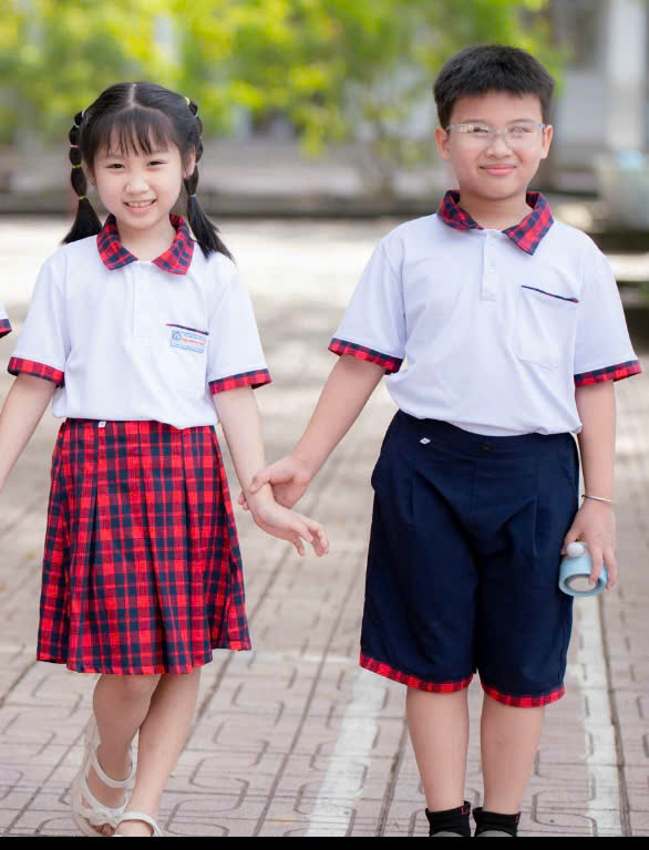 Bộ đồng phục bé Gái cấp 1 - Trường Thực Hành Sư Phạm