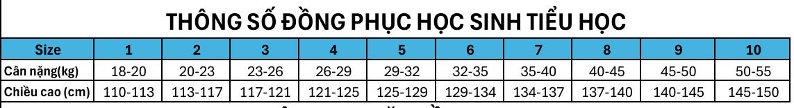 Bộ đồng phục bé Trai cấp 1 - Trường Thực Hành Sư Phạm