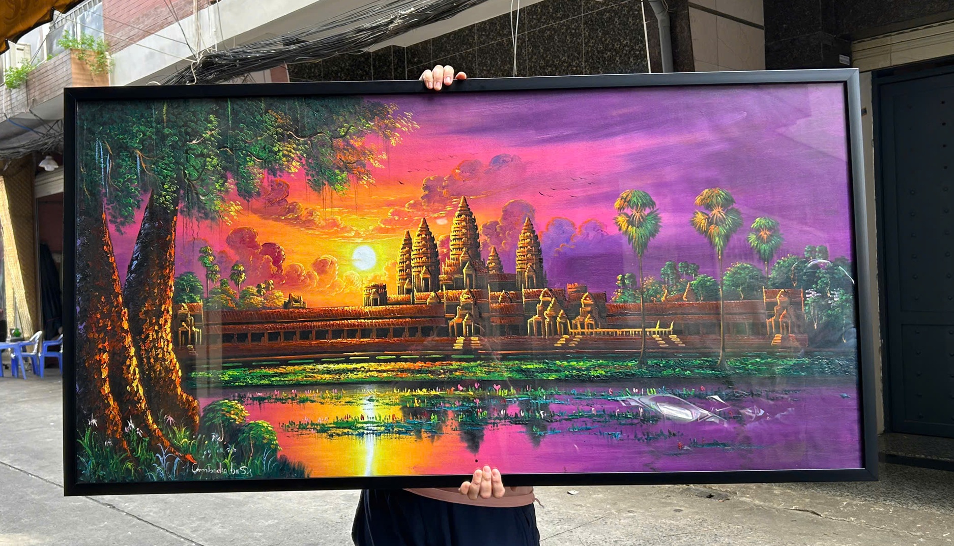Đóng khung tranh canvas giá bao nhiêu?