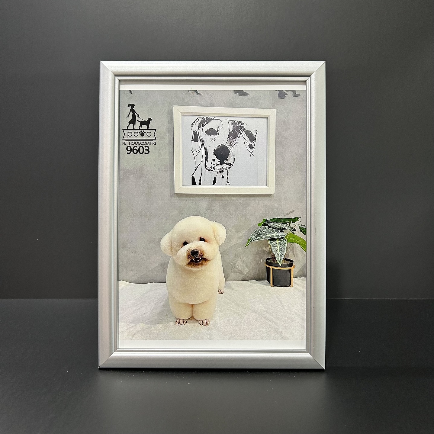 Khung ảnh Gỗ Sơn Bạc để bàn 103X