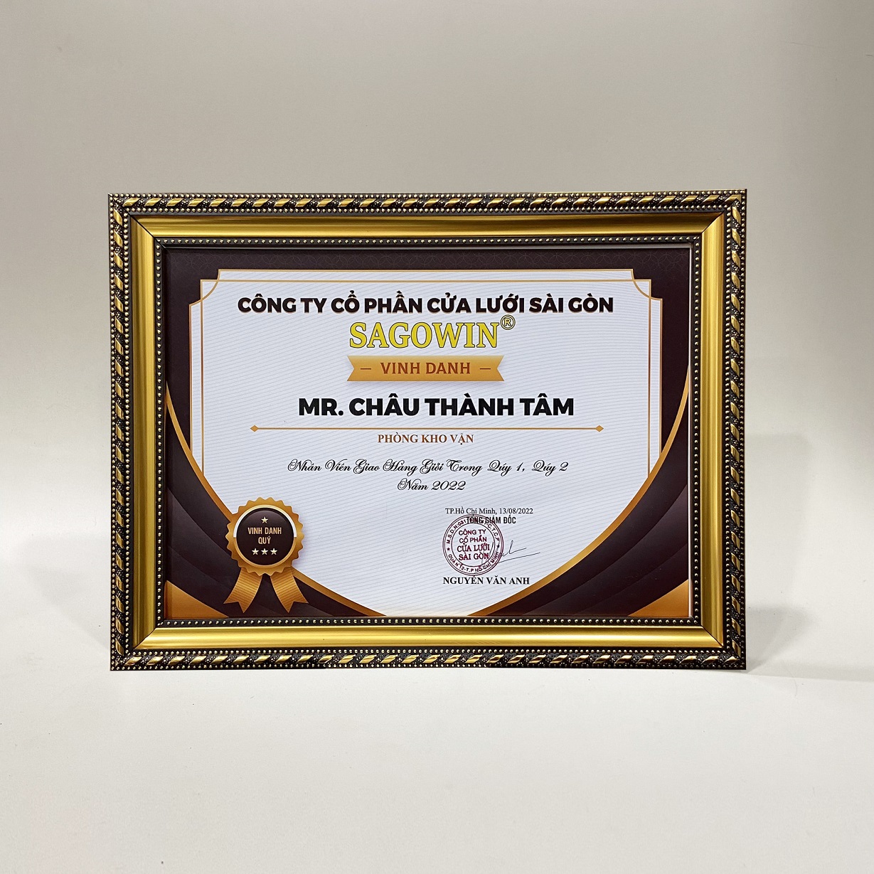 Khung Bằng Khen 328VĐ