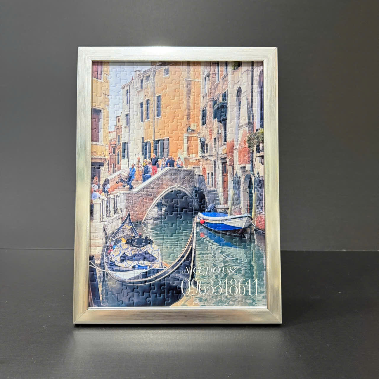 Khung Tranh Đẹp Màu Bạc F1B S