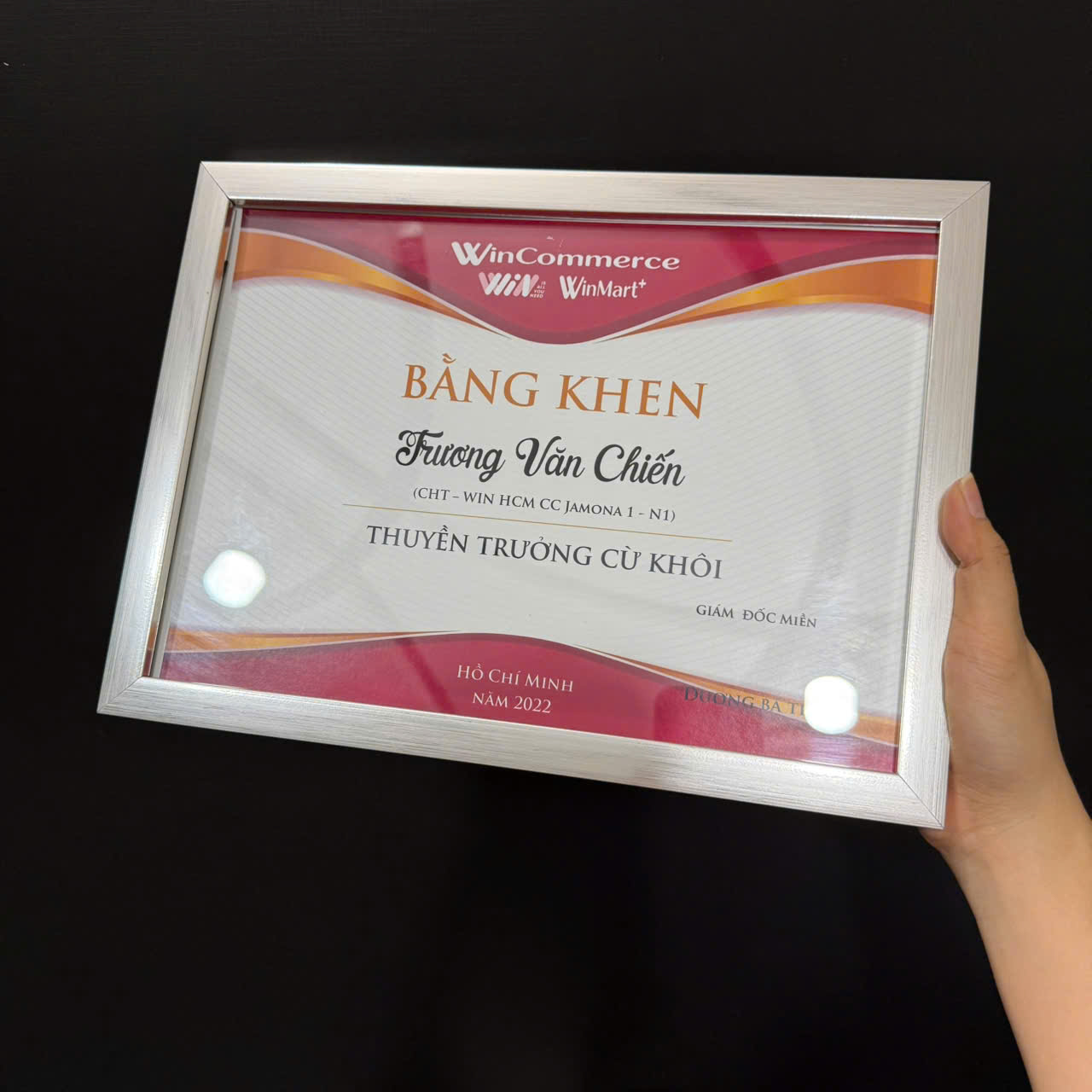 Khung Bằng Khen Màu Bạc F1B S 