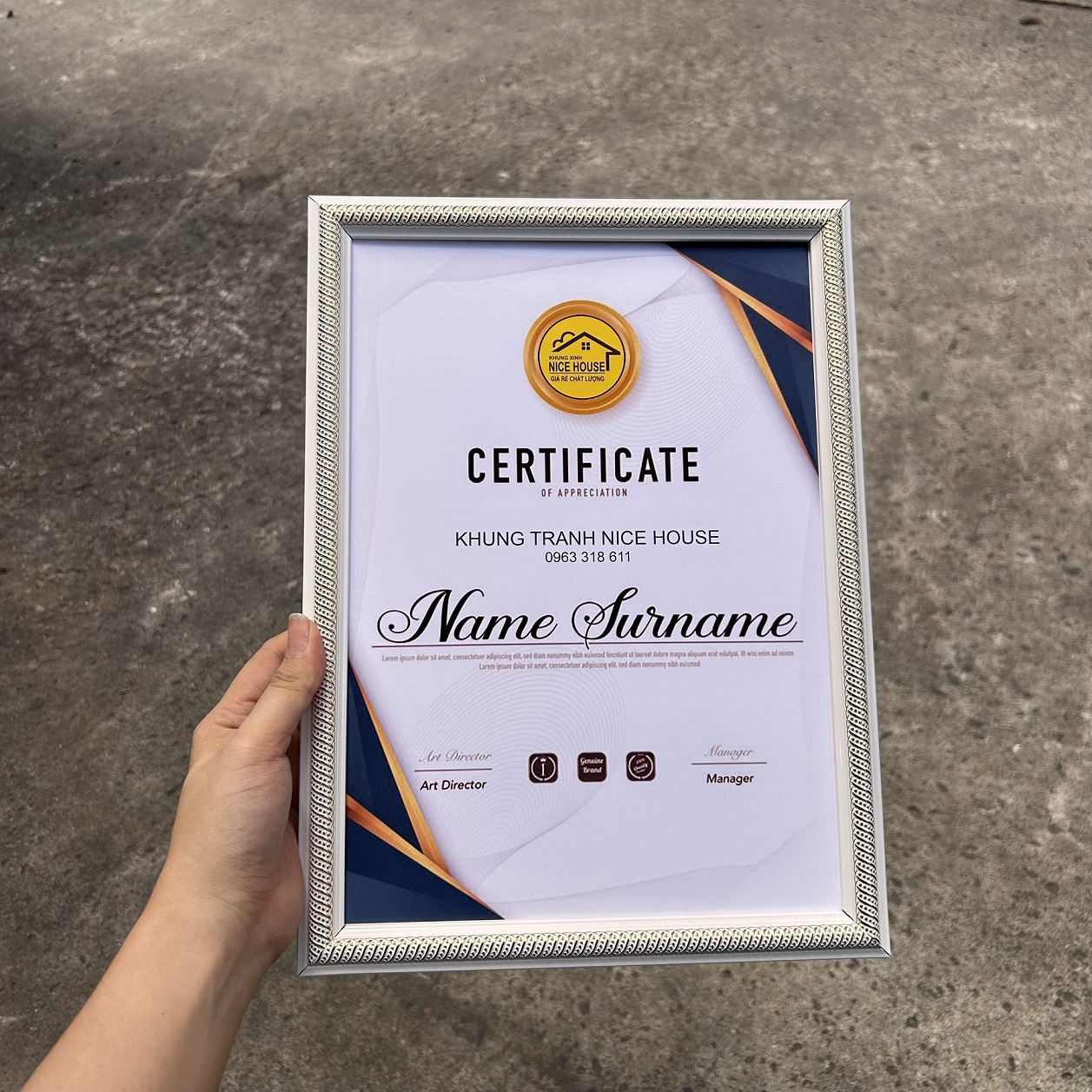 Khung Bằng Khen Đẹp F1HVS