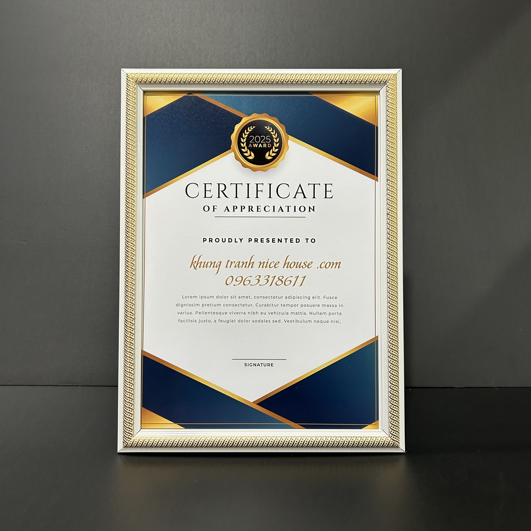 Khung Bằng Khen Đẹp F1HVS