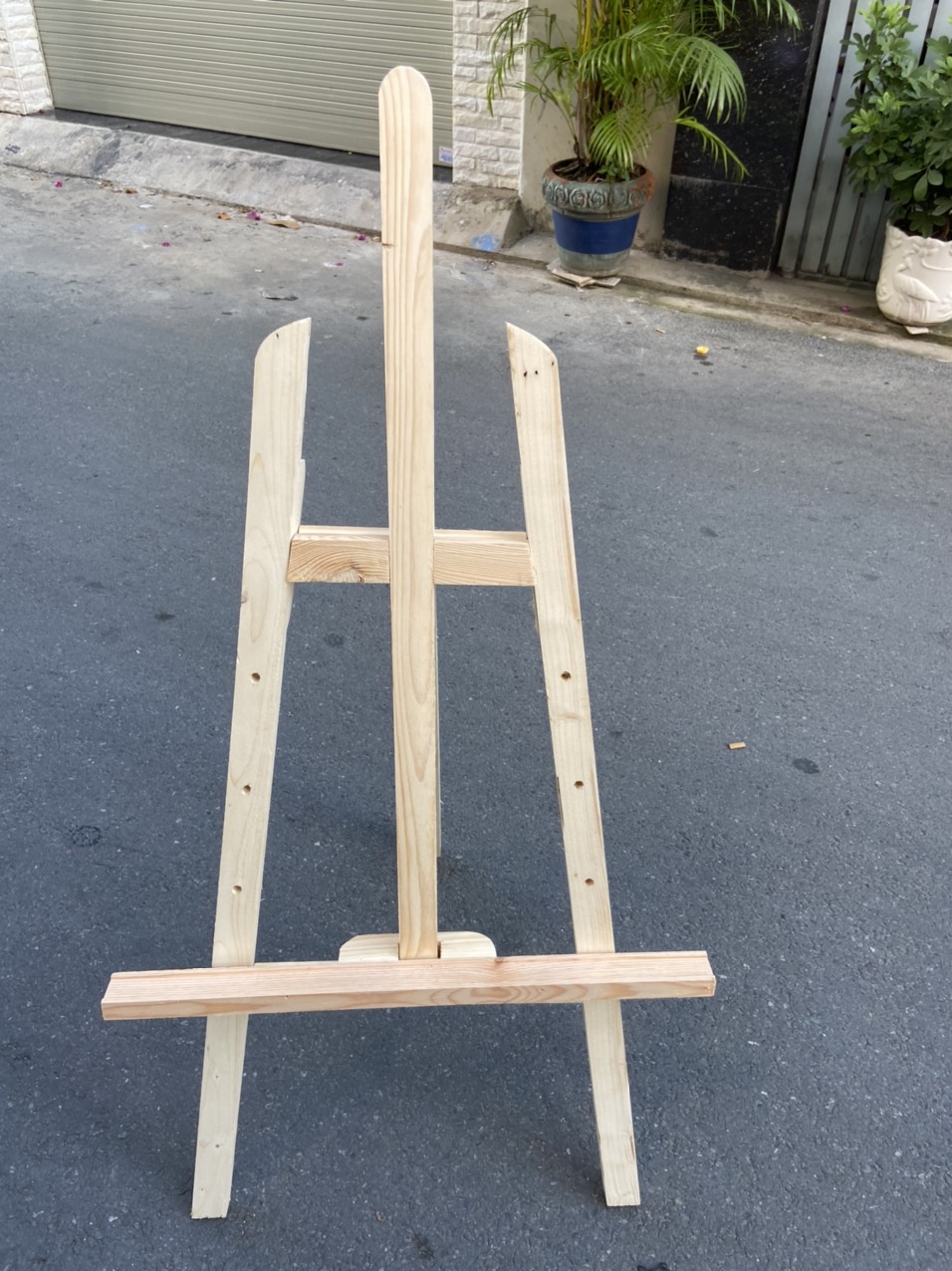Giá Đỡ Khung Tranh Màu Gỗ Mộc