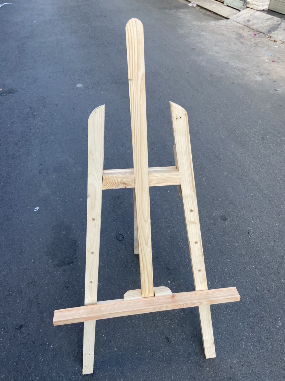 Giá Đỡ Khung Tranh Màu Gỗ Mộc
