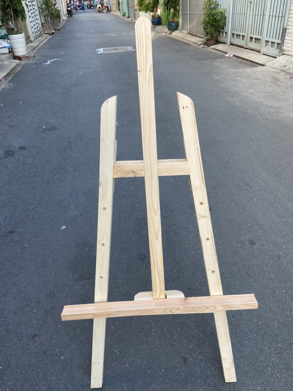 Giá Đỡ Khung Tranh Màu Gỗ Mộc