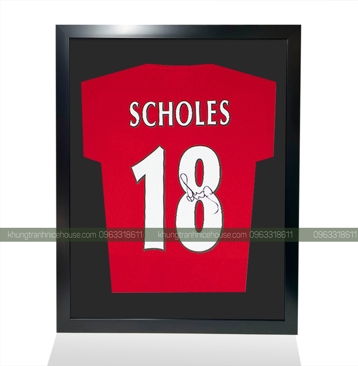 Khung áo thun đỏ SCHOLES nh