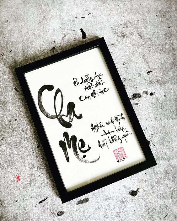 Khung Tranh Thư Pháp F1D