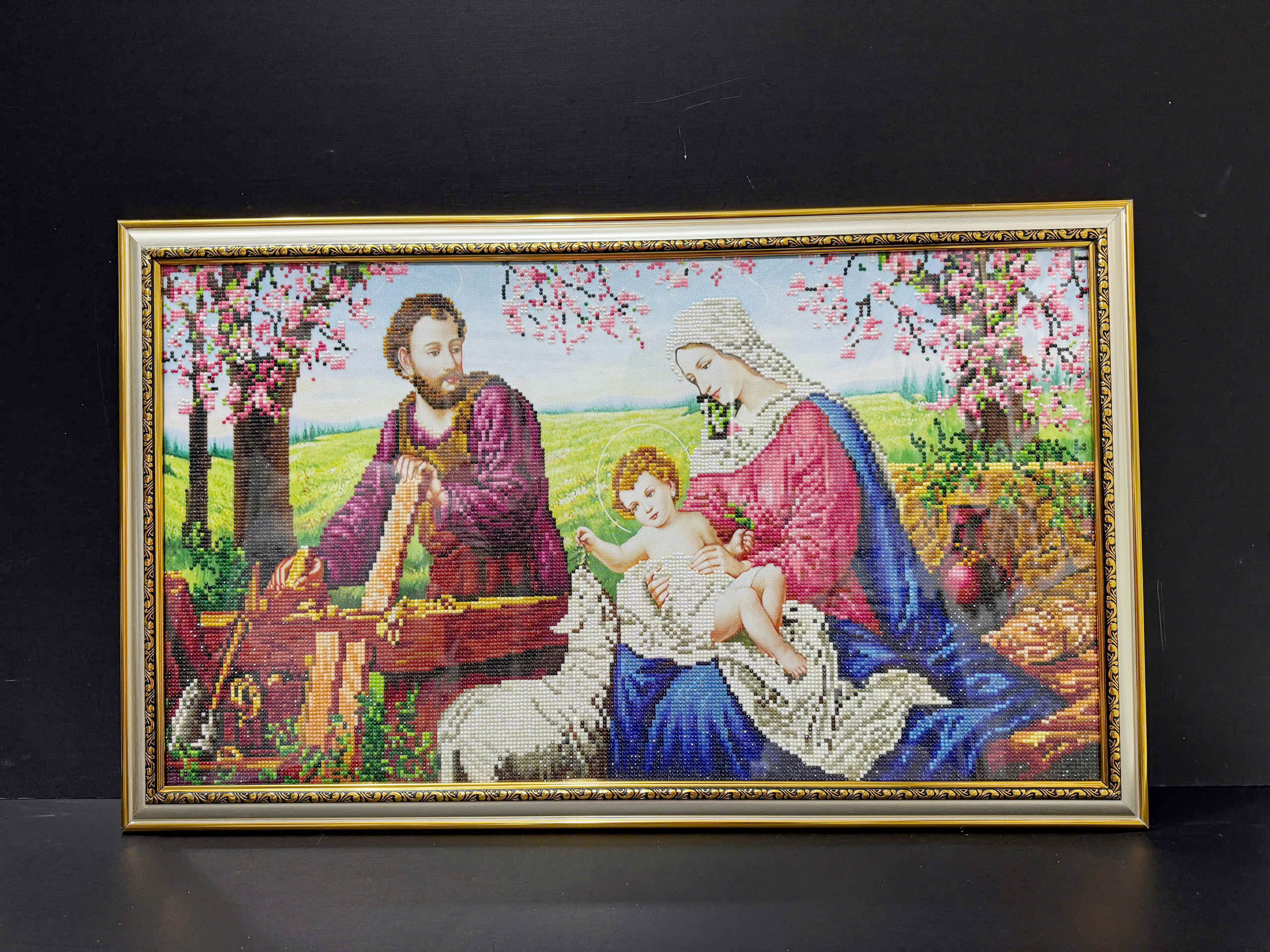 KHUNG TRANH ĐÍNH ĐÁ 3707B