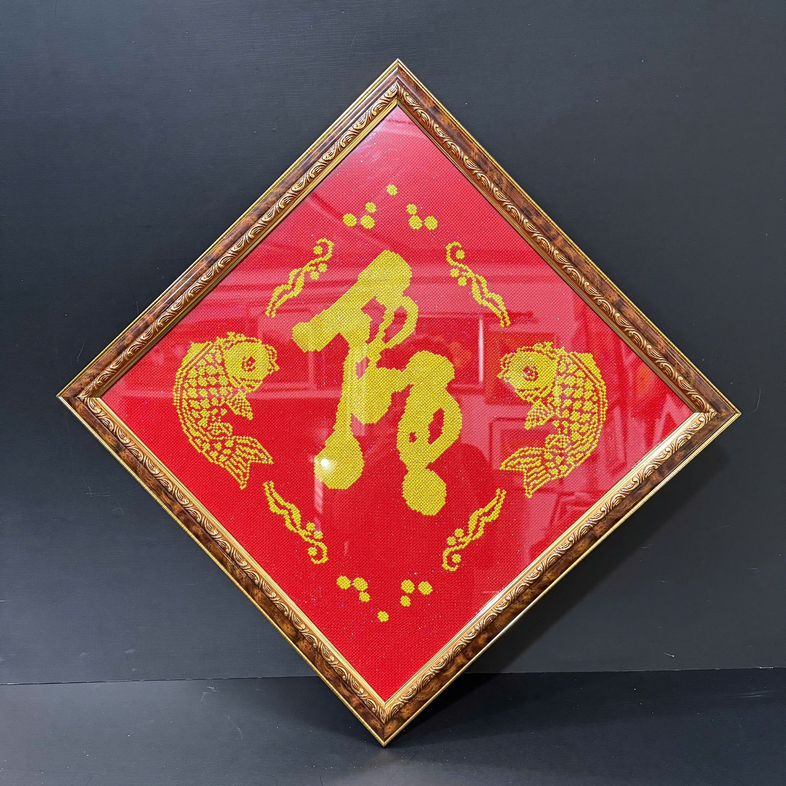 KHUNG TRANH THÊU CHỮ THỌ 252BR