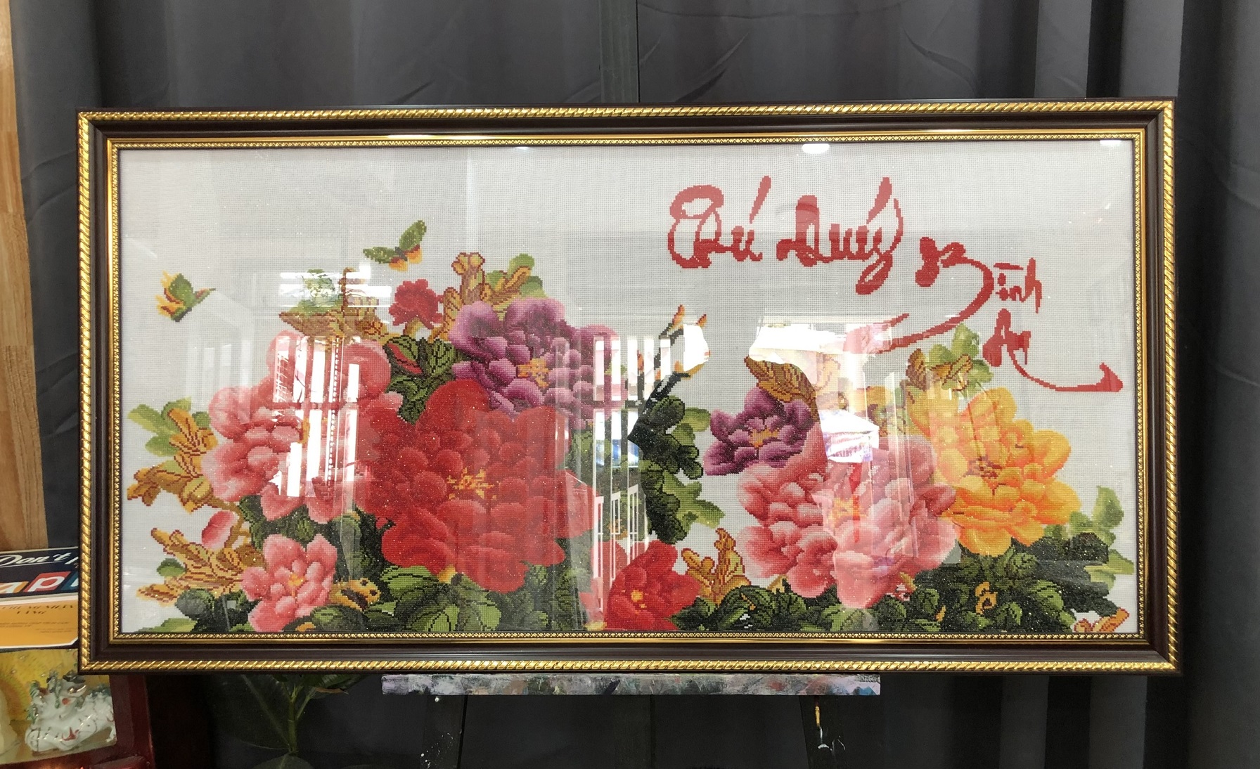 Khung tranh thêu PHÚ QUÝ BÌNH AN 214N