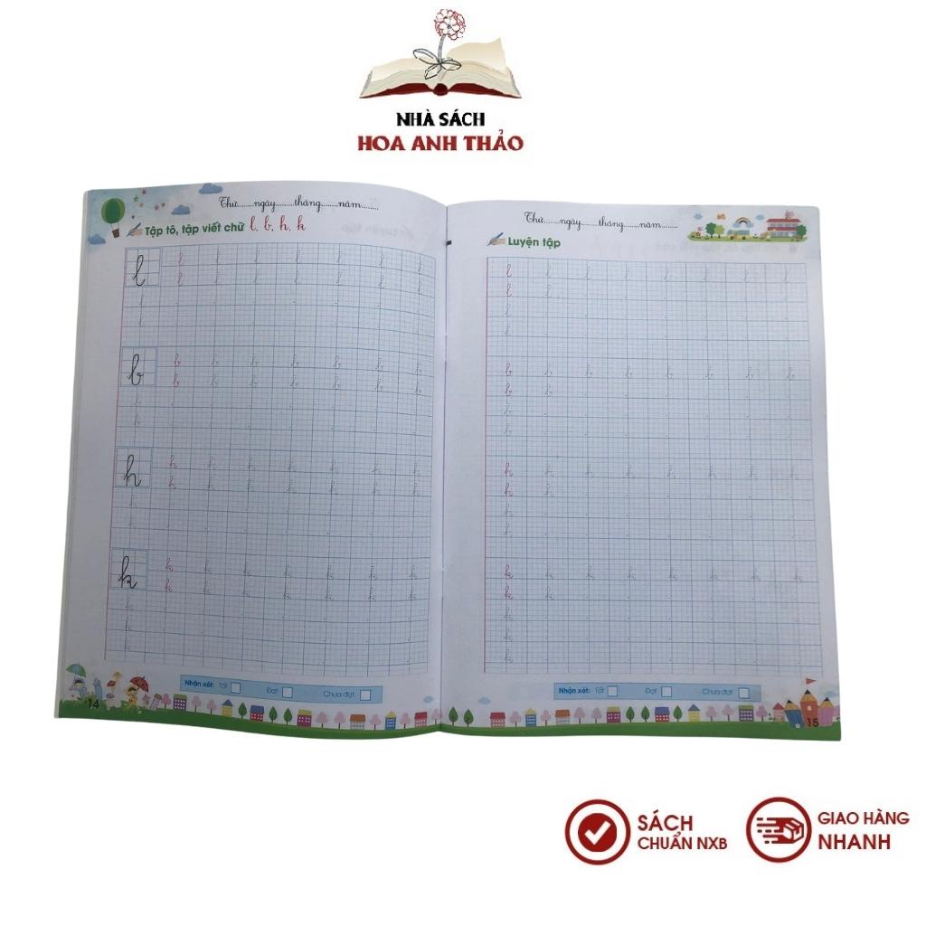 Sách Vở thực hành Luyện viết Chữ thường Chữ hoa: Cỡ chữ nhỏ theo nhóm