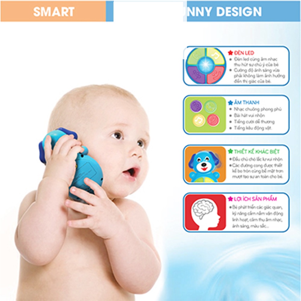 Đồ chơi điện thoại baby phone Antona