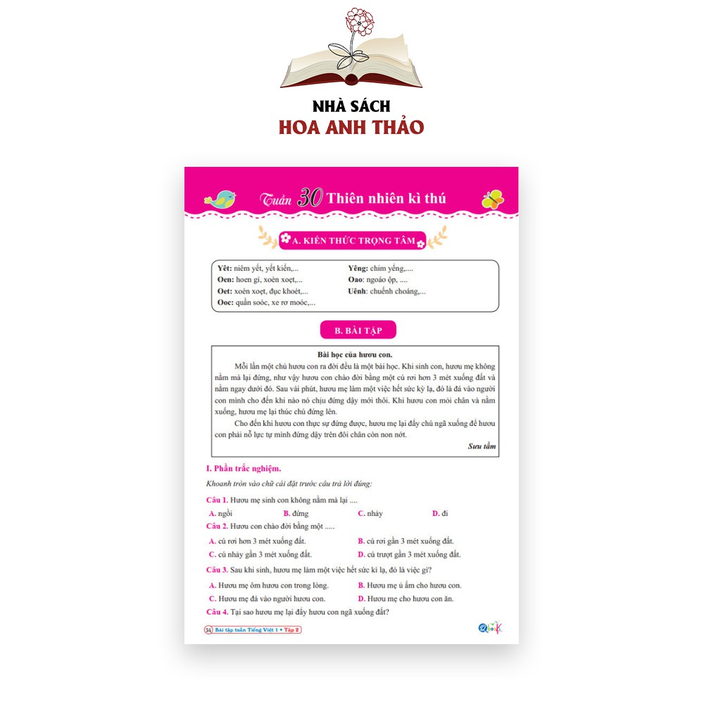 Sách - Bài tập tuần toán và tiếng việt lớp 1 học kỳ 2 Kết nối tri thức với cuộc sống