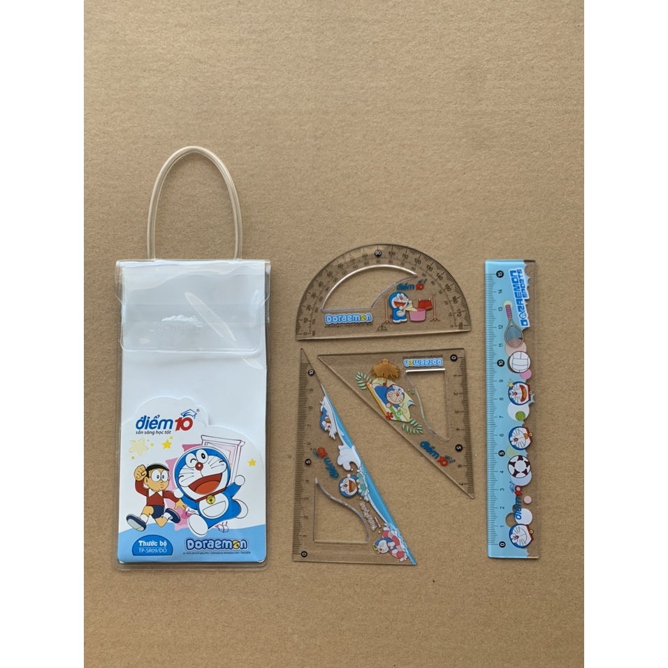 Bộ Thước Kẻ Eke TL Doraemon điểm 10