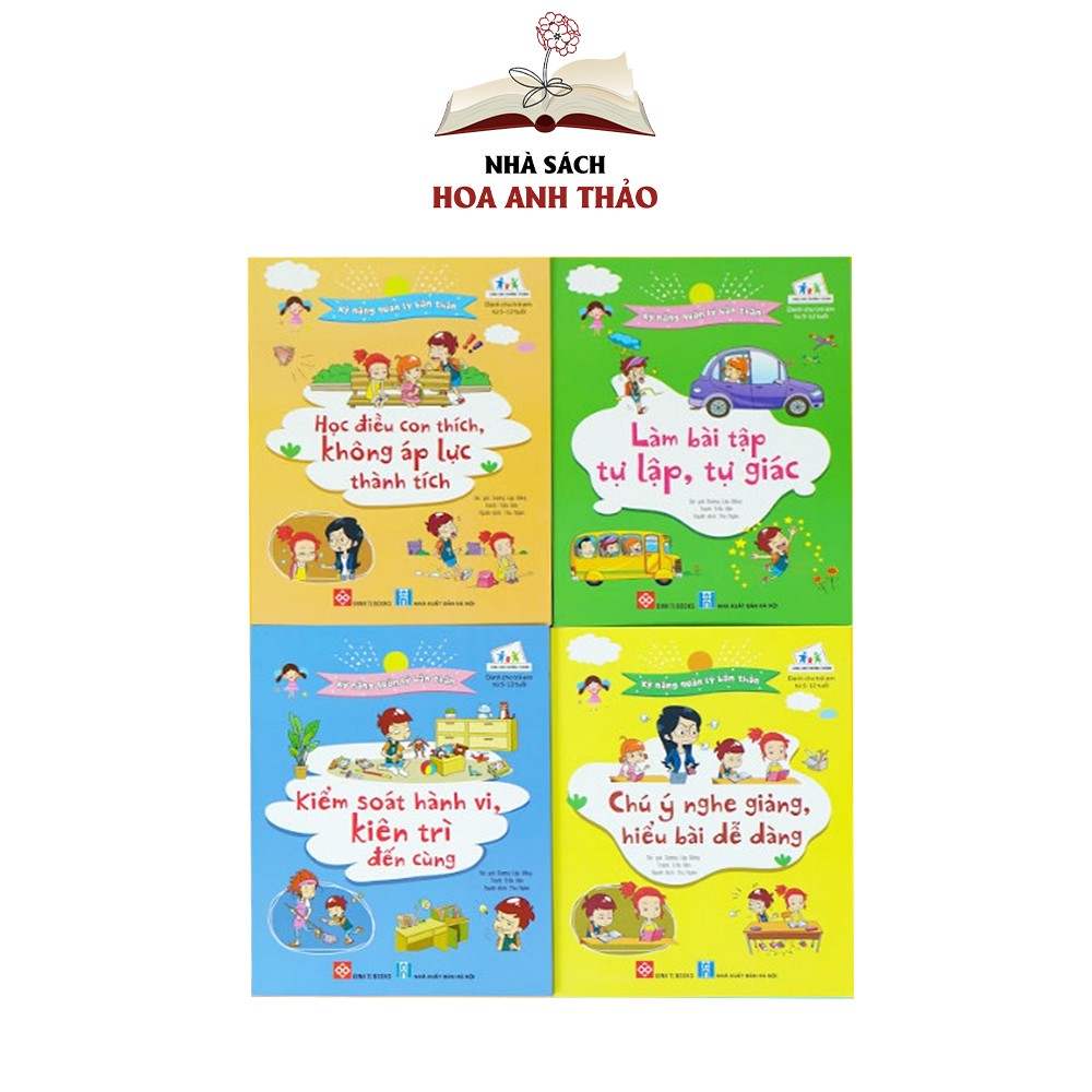 Sách Kỹ năng quản lý bản thân cho bé từ 5 đến 12 tuổi nhiều chủ đề (Bộ 8 quyển)