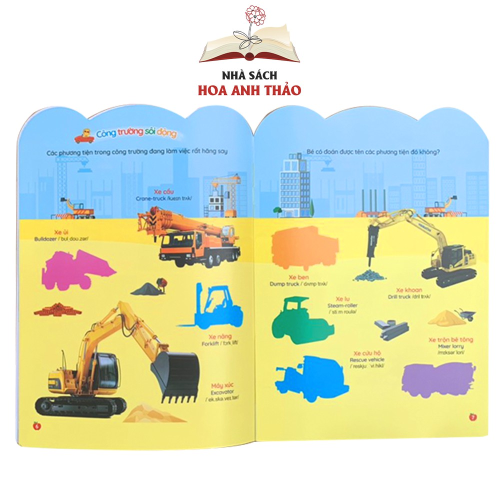 Sách Bóc dán thông minh song ngữ Việt Anh dành cho trẻ từ 2-6 tuổi