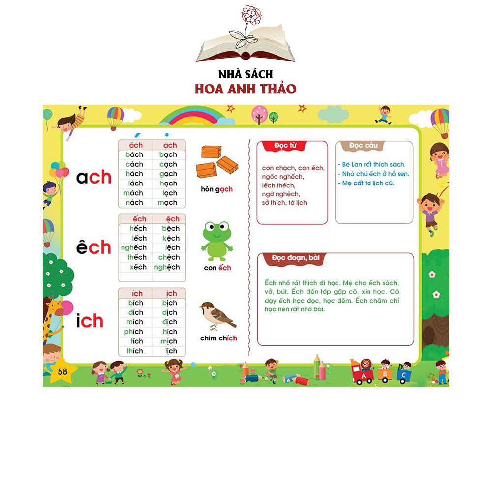 Sách - Tập đánh vần tiếng việt và bé chinh phục toán học kèm flashcard chữ cái